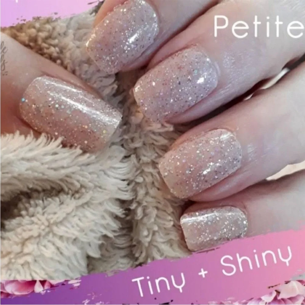*Retired* Color Street: Tiny + Shiny (Petite) | Pink Glitter Clear Overlay - Picture 9 of 14